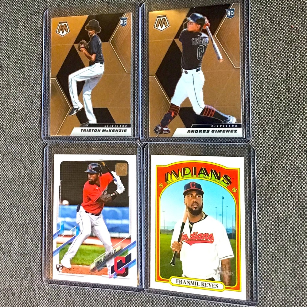 Andres Gimenez 2021 Panini MosaicBaseball Rookie Card-Framil-Team set  Cleveland